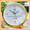 Đồng hồ vành xi mạ vàng in logo