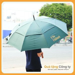 Ô dù 2 tầng giả in logo