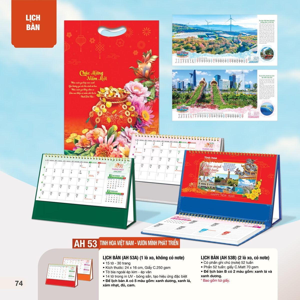 Lịch Bàn Chữ M (Có Note 52 Tuần) 2027 AH Mẫu AH53 - Tinh Hoa Việt Nam (24 x 16cm) In Logo Doanh Nghiệp Giá Xưởng Lịch Bàn Chữ M (Có Note 52 Tuần) 2027 AH Mẫu AH53 - Tinh Hoa Việt Nam (24 x 16cm) In Logo Doanh Nghiệp Giá Xưởng in logo doanh nghiệp quà tặng Tết tại Quà Tặng Công Ty VN