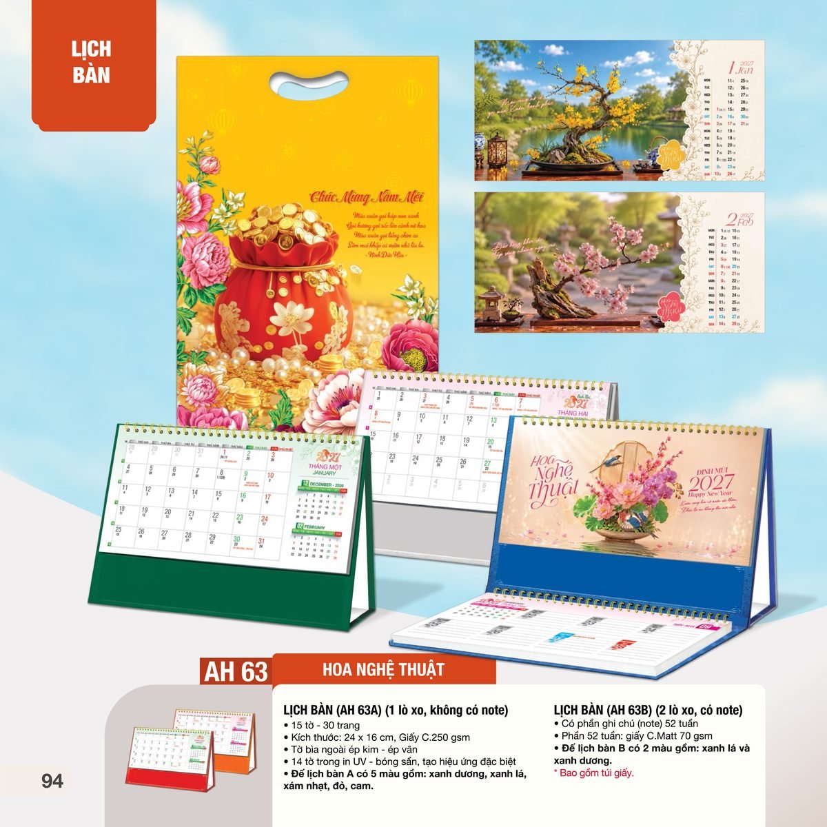 Lịch Bàn Chữ M (Có Note 52 Tuần) 2027 AH Mẫu AH63 (24 x 16cm) In Logo Doanh Nghiệp Giá Xưởng Lịch Bàn Chữ M (Có Note 52 Tuần) 2027 AH Mẫu AH63 (24 x 16cm) In Logo Doanh Nghiệp Giá Xưởng in logo doanh nghiệp quà tặng Tết tại Quà Tặng Công Ty VN