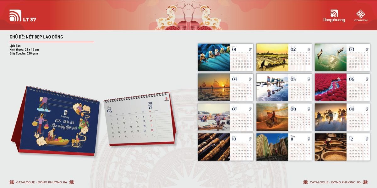 Lịch Bloc ĐP 2027 DP41 In Logo Doanh Nghiệp Giá Xưởng Lịch Bloc ĐP 2027 DP41 In Logo Doanh Nghiệp Giá Xưởng
