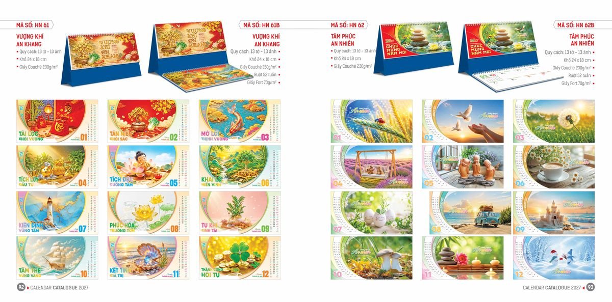 Lịch Bloc Hoa Niên 2027 ĐP DPHN45 In Logo Doanh Nghiệp Giá Xưởng Lịch Bloc Hoa Niên 2027 ĐP DPHN45 In Logo Doanh Nghiệp Giá Xưởng