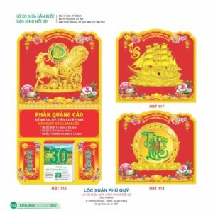 Lịch Treo Tường Lò Xo 2027 HBT Mẫu HBT116 (37 x 68cm) In Logo Doanh Nghiệp Giá Xưởng in logo doanh nghiệp quà tặng Tết tại Quà Tặng Công Ty VN