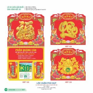 Lịch Treo Tường Lò Xo 2027 HBT Mẫu HBT122 (37 x 68cm) In Logo Doanh Nghiệp Giá Xưởng in logo doanh nghiệp quà tặng Tết tại Quà Tặng Công Ty VN