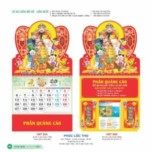 Lịch Treo Tường Lò Xo 2027 HBT Mẫu HBT87B (37 x 68cm) In Logo Doanh Nghiệp Giá Xưởng in logo doanh nghiệp quà tặng Tết tại Quà Tặng Công Ty VN