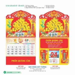 Lịch Treo Tường Lò Xo 2027 HBT Mẫu HBT90B (11  x  12 cm) In Logo Doanh Nghiệp Giá Xưởng in logo doanh nghiệp quà tặng Tết tại Quà Tặng Công Ty VN