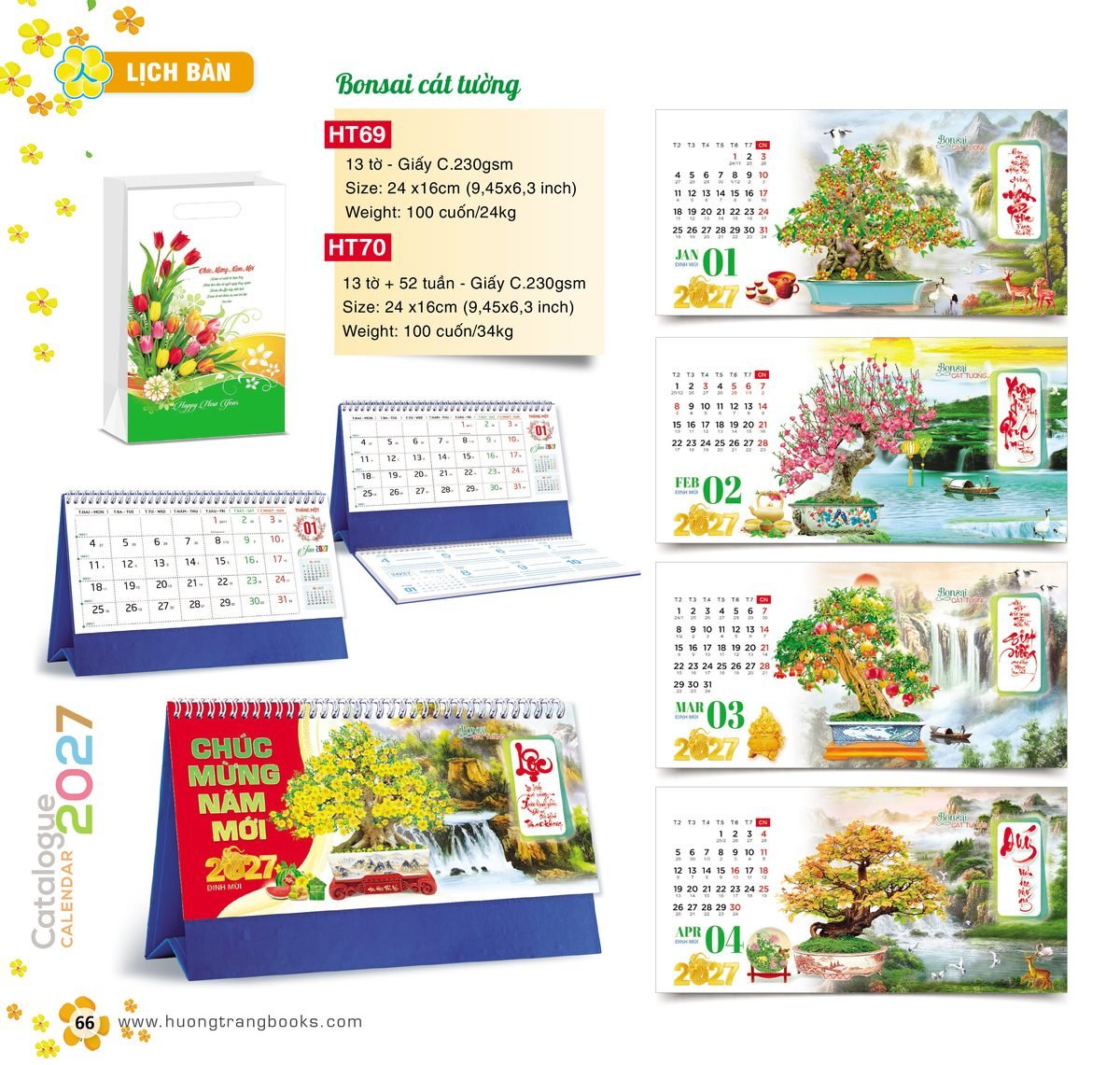 Lịch Để Bàn 2027 HT Mẫu HT69 (24 x 16cm) In Logo Doanh Nghiệp Giá Xưởng Lịch Để Bàn 2027 HT Mẫu HT69 (24 x 16cm) In Logo Doanh Nghiệp Giá Xưởng in logo doanh nghiệp quà tặng Tết tại Quà Tặng Công Ty VN