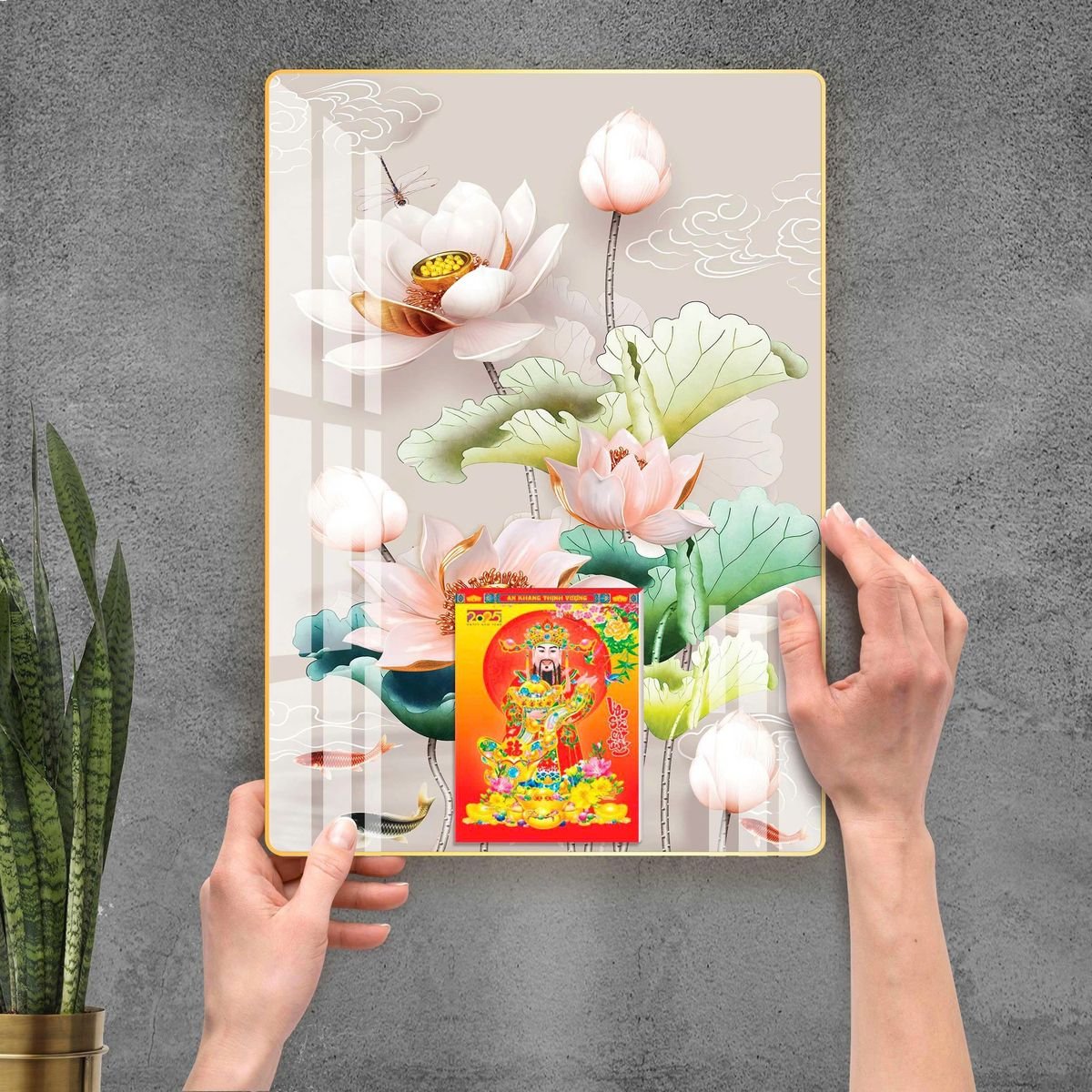 Lịch Gỗ Lamina Cao Cấp 40x60cm 2027 LM406_092 - Quà Tặng Công Ty