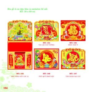 Bìa Lò Xo Dán Bloc 2027 MT Mẫu MT105 (30 x 60cm) In Logo Doanh Nghiệp Giá Xưởng in logo doanh nghiệp quà tặng Tết tại Quà Tặng Công Ty VN