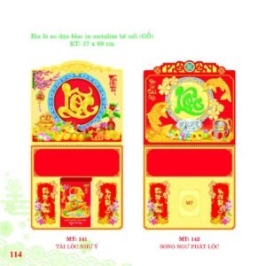 Bìa Lò Xo Dán Bloc 2027 MT Mẫu MT142 (37 x 68cm) In Logo Doanh Nghiệp Giá Xưởng in logo doanh nghiệp quà tặng Tết tại Quà Tặng Công Ty VN