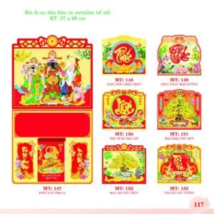 Bìa Lò Xo Dán Bloc 2027 MT Mẫu MT149 (37 x 68cm) In Logo Doanh Nghiệp Giá Xưởng in logo doanh nghiệp quà tặng Tết tại Quà Tặng Công Ty VN
