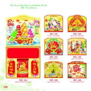 Bìa Lò Xo Dán Bloc 2027 MT Mẫu MT155 (37 x 68cm) In Logo Doanh Nghiệp Giá Xưởng in logo doanh nghiệp quà tặng Tết tại Quà Tặng Công Ty VN