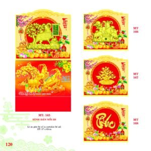 Lịch Treo Tường Lò Xo 2027 MT Mẫu MT166 (37 x 68cm) In Logo Doanh Nghiệp Giá Xưởng in logo doanh nghiệp quà tặng Tết tại Quà Tặng Công Ty VN