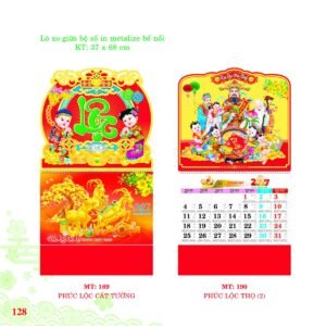 Lịch Treo Tường Lò Xo 2027 MT Mẫu MT189 (37 x 68cm) In Logo Doanh Nghiệp Giá Xưởng in logo doanh nghiệp quà tặng Tết tại Quà Tặng Công Ty VN