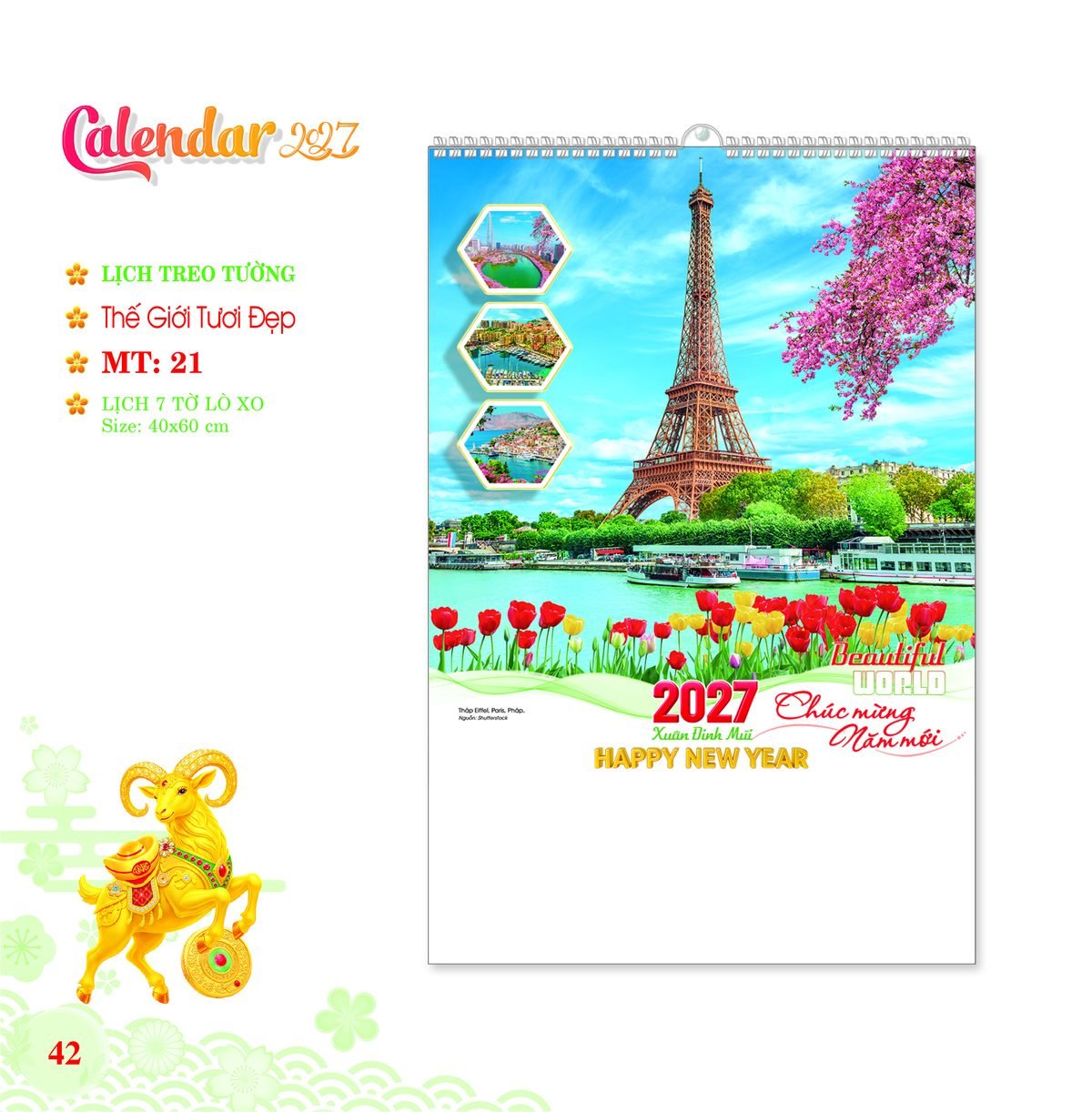 Lịch Treo Tường Lò Xo 2027 MT Mẫu MT21 (40 x 60 cm) In Logo Doanh Nghiệp Giá Xưởng Lịch Treo Tường Lò Xo 2027 MT Mẫu MT21 (40 x 60 cm) In Logo Doanh Nghiệp Giá Xưởng in logo doanh nghiệp quà tặng Tết tại Quà Tặng Công Ty VN
