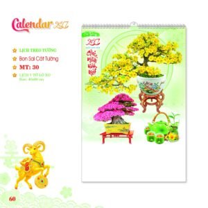 Lịch Treo Tường Lò Xo 2027 MT Mẫu MT30 (40 x 60cm) In Logo Doanh Nghiệp Giá Xưởng in logo doanh nghiệp quà tặng Tết tại Quà Tặng Công Ty VN