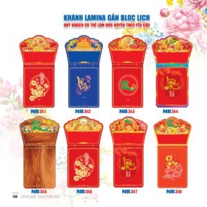 quà tặng tổng kết cuối năm Lịch Bloc 2027 NB Mẫu NB348 (29 x 41 cm) In Logo Doanh Nghiệp Giá Xưởng