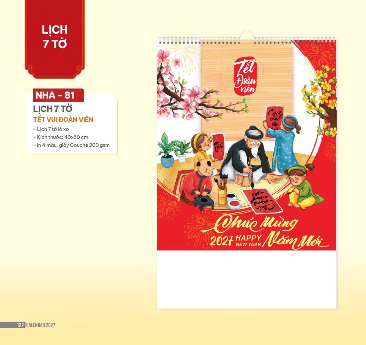 Lịch Bloc 2027 NHA Mẫu NHA81 (29 x 41 cm) In Logo Doanh Nghiệp Giá Xưởng Lịch Bloc 2027 NHA Mẫu NHA81 (29 x 41 cm) In Logo Doanh Nghiệp Giá Xưởng in logo doanh nghiệp quà tặng Tết tại Quà Tặng Công Ty VN