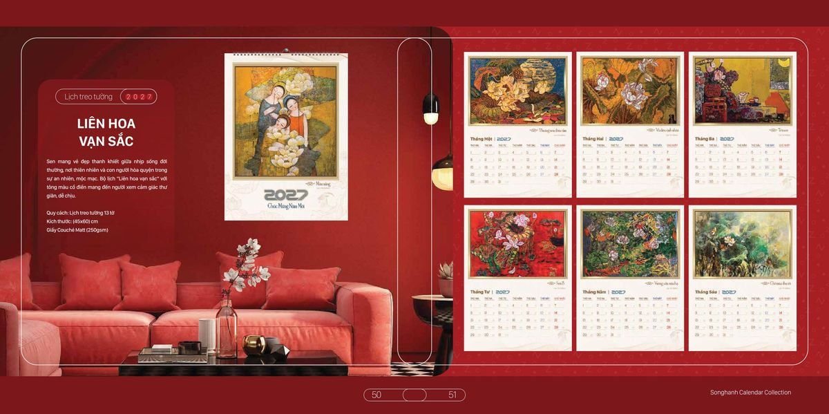 Lịch Bloc Cao Cấp Song Hạnh 2027 SH20 In Logo Doanh Nghiệp Giá Xưởng Lịch Bloc Cao Cấp Song Hạnh 2027 SH20 In Logo Doanh Nghiệp Giá Xưởng