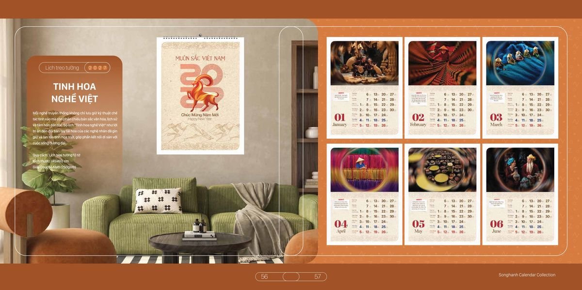 Lịch Bloc Cao Cấp Song Hạnh 2027 SH23 In Logo Doanh Nghiệp Giá Xưởng Lịch Bloc Cao Cấp Song Hạnh 2027 SH23 In Logo Doanh Nghiệp Giá Xưởng