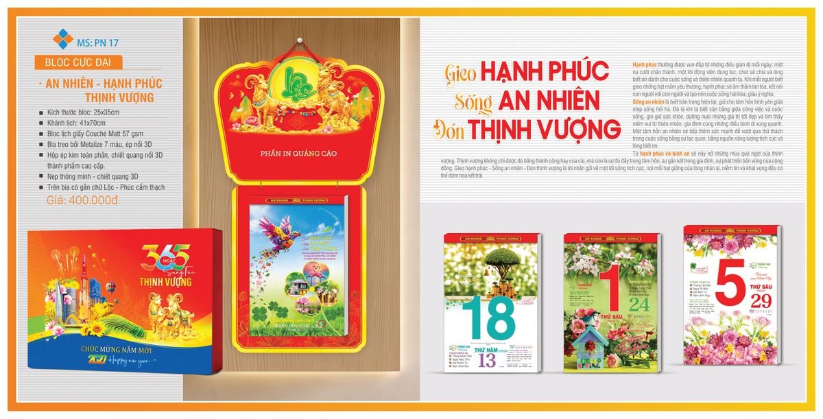 Lịch Bloc TPN 2027 TPNBLOC20 In Logo Doanh Nghiệp Giá Xưởng