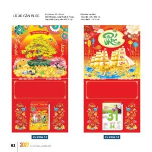 Lịch Treo Tường Lò Xo 2027 VL Mẫu VLLXG13 (13 x 19cm) In Logo Doanh Nghiệp Giá Xưởng in logo doanh nghiệp quà tặng Tết tại Quà Tặng Công Ty VN
