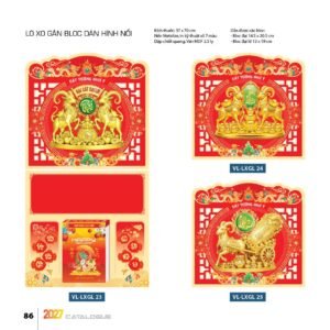 Lịch Treo Tường Lò Xo 2027 VL Mẫu VLLXG23 (37 x 70cm) In Logo Doanh Nghiệp Giá Xưởng in logo doanh nghiệp quà tặng Tết tại Quà Tặng Công Ty VN