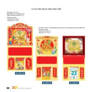Lịch Treo Tường Lò Xo 2027 VL Mẫu VLLXG29 (37 x 70cm) In Logo Doanh Nghiệp Giá Xưởng in logo doanh nghiệp quà tặng Tết tại Quà Tặng Công Ty VN